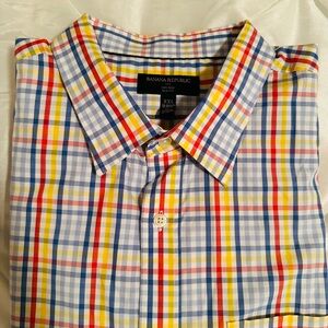Banana Republic Multicolor Plaid Men's Shirt